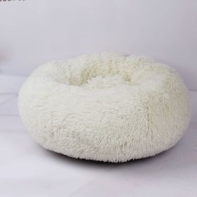 Plush pet nest (Option: White-100cm)