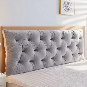 Headboard Pillow  Length 1.5m, 3 colors (Color: light gray)